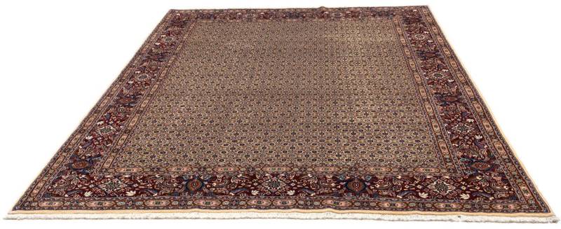 morgenland Wollteppich »Moud Stark Gemustert Beige 346 x 252 cm«, rechteckig, Unikat mit Zertifikat von morgenland