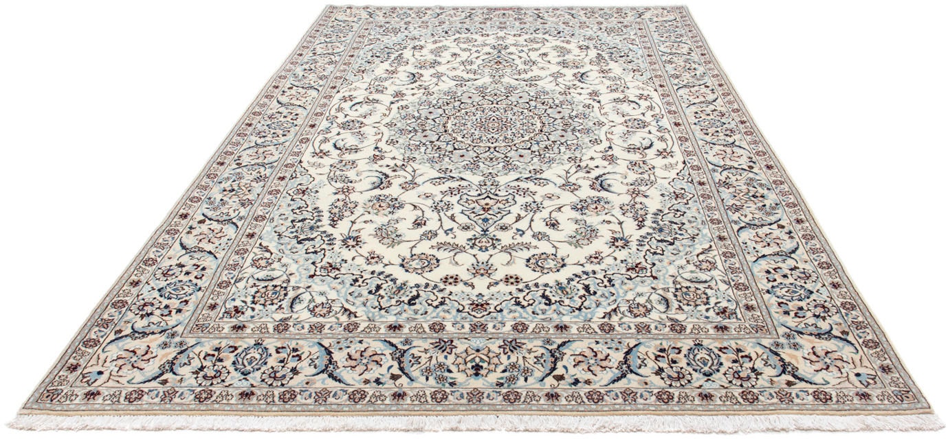 morgenland Wollteppich »Nain 6la Medaillon Beige 300 x 202 cm«, rechteckig, Unikat mit Zertifikat von morgenland