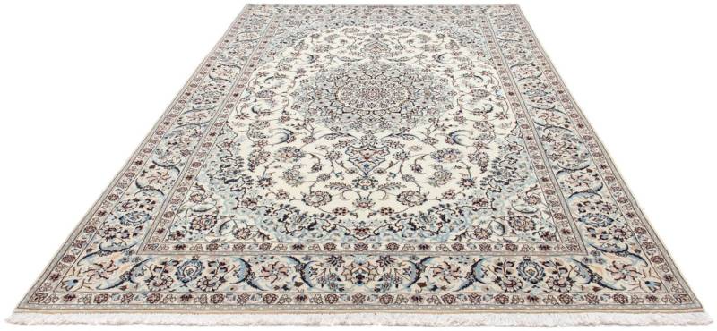 morgenland Wollteppich »Nain 6la Medaillon Beige 300 x 202 cm«, rechteckig, Unikat mit Zertifikat von morgenland