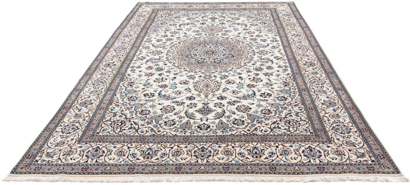 morgenland Wollteppich »Nain 6la Medaillon Beige 300 x 203 cm«, rechteckig, Unikat mit Zertifikat von morgenland