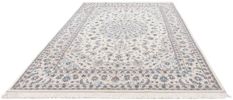 morgenland Wollteppich »Nain 9la Medaillon Argento 304 x 203 cm«, rechteckig, Unikat mit Zertifikat von morgenland