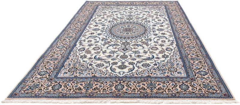 morgenland Wollteppich »Nain 9la Medaillon Beige 300 x 200 cm«, rechteckig, Unikat mit Zertifikat von morgenland