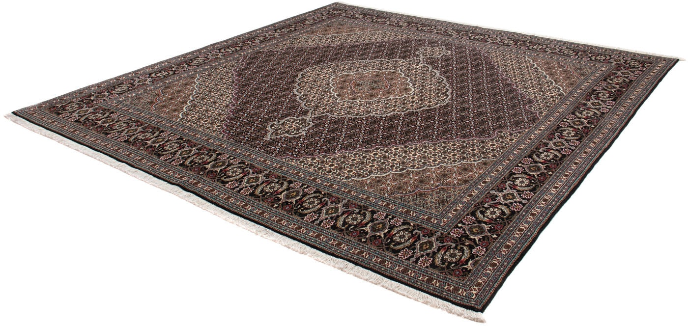 morgenland Wollteppich »Nain Medaillon Marrone chiaro 350 x 248 cm«, rechteckig, Unikat mit Zertifikat von morgenland