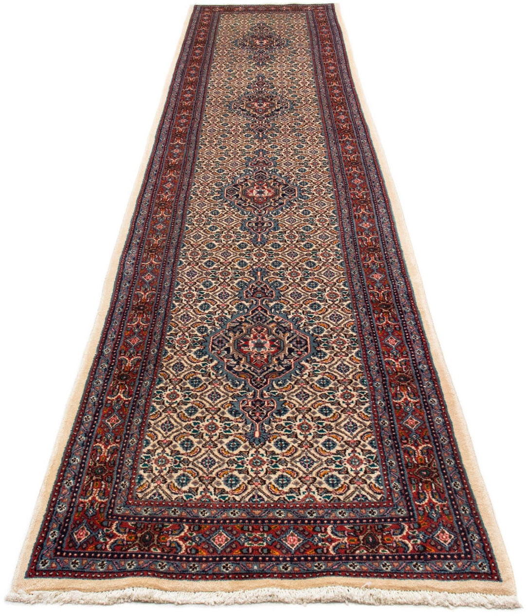 morgenland Wollteppich »Nain Medaillon Rosso scuro 250 x 250 cm«, rund, Unikat mit Zertifikat von morgenland