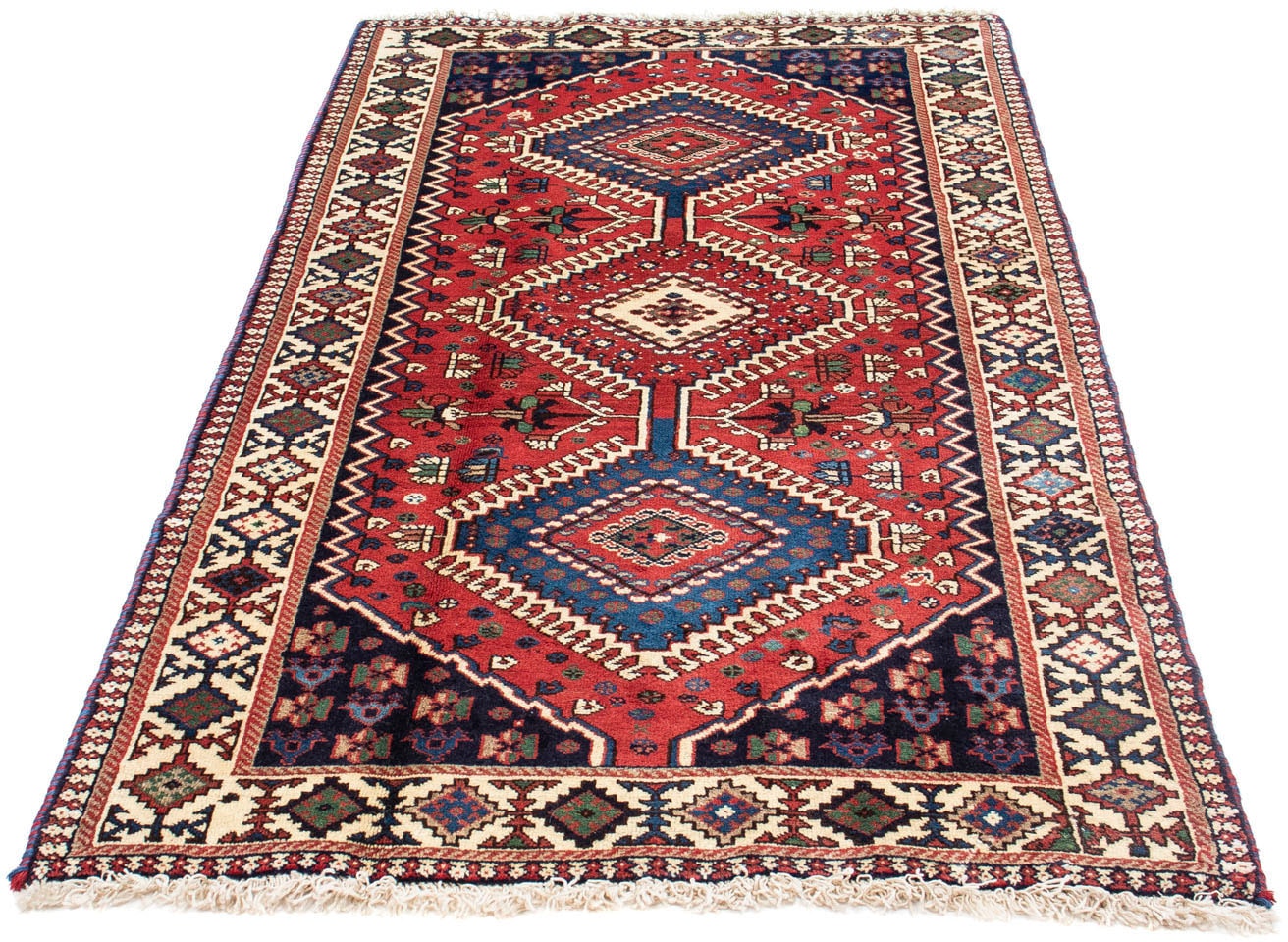 morgenland Wollteppich »Senneh Stark Gemustert Beige 300 x 197 cm«, rechteckig, Unikat mit Zertifikat von morgenland