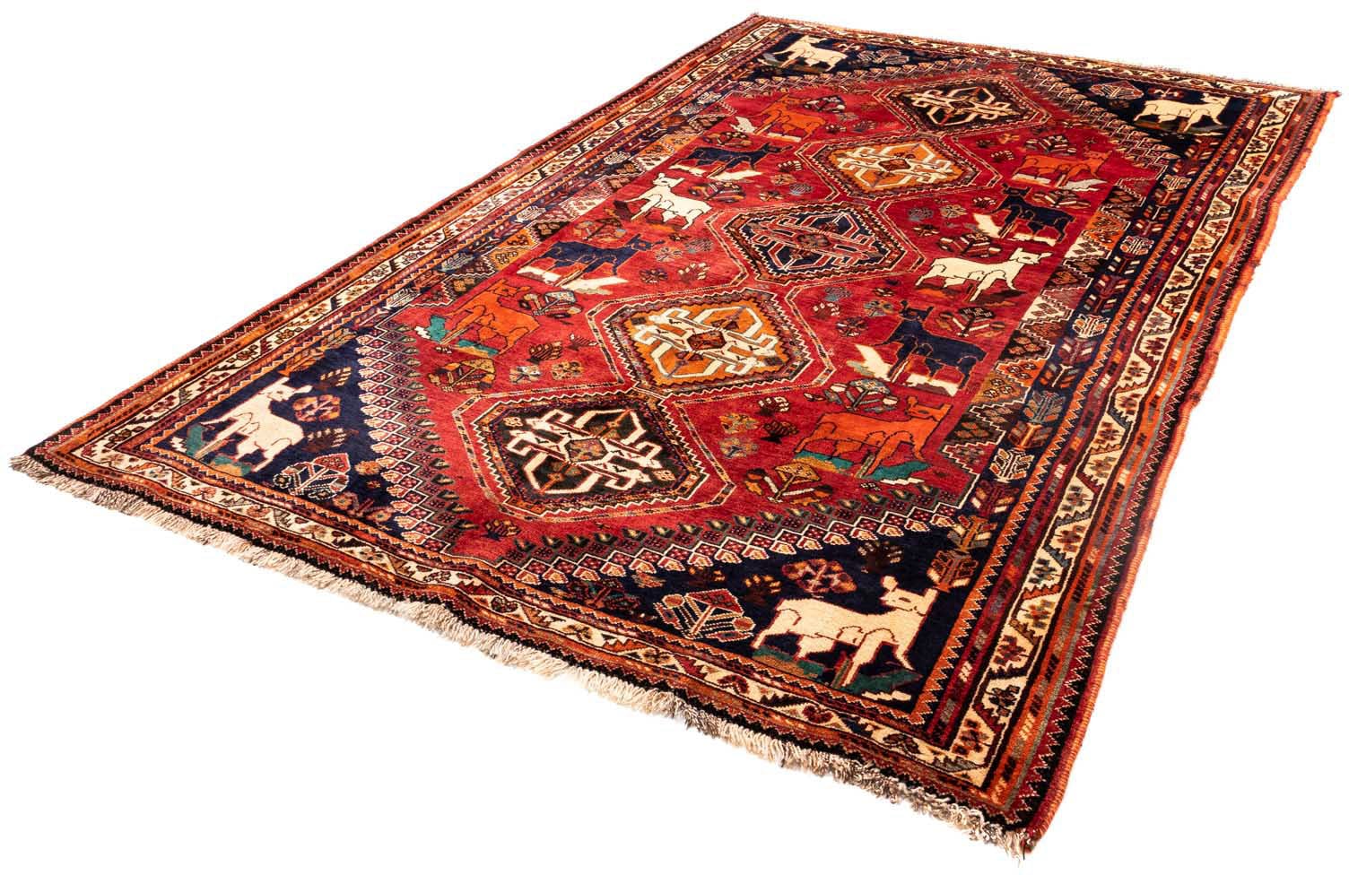 morgenland Wollteppich »Shiraz Medaillon 244 x 183 cm«, rechteckig, Unikat mit Zertifikat von morgenland