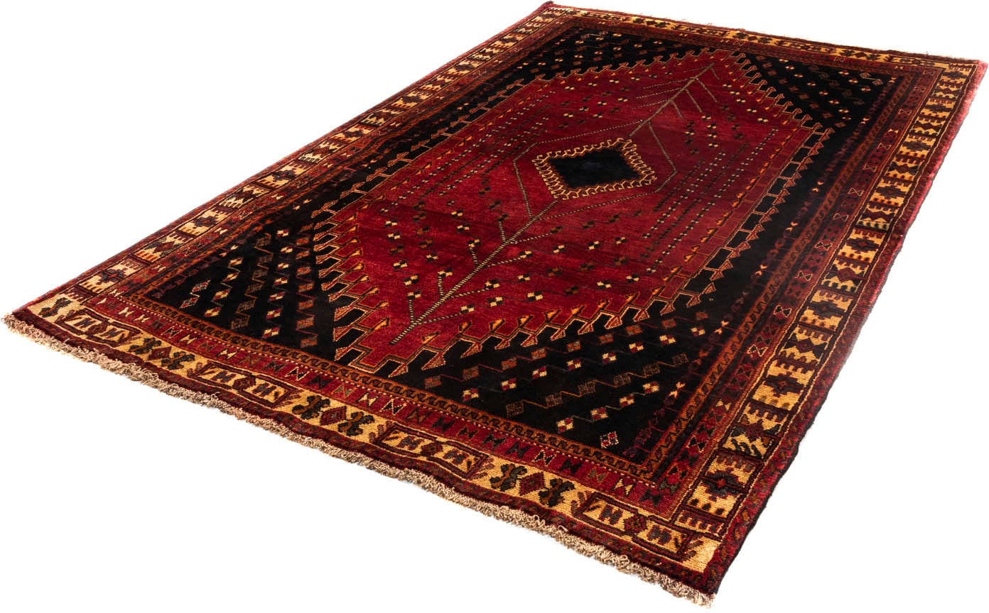 morgenland Wollteppich »Shiraz Medaillon 260 x 161 cm«, rechteckig, 1 mm Höhe, Unikat mit Zertifikat von morgenland