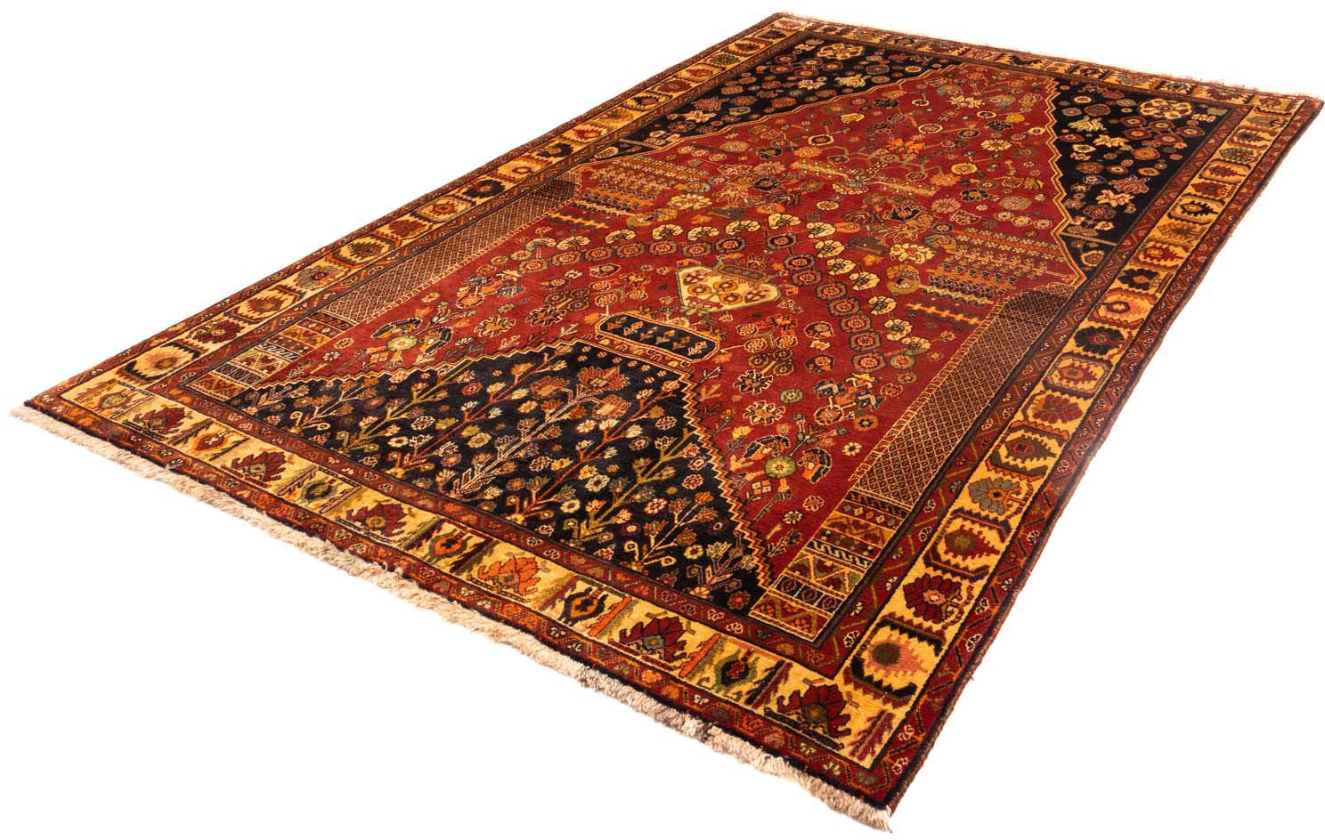 morgenland Wollteppich »Shiraz Medaillon 284 x 168 cm«, rechteckig, Unikat mit Zertifikat von morgenland