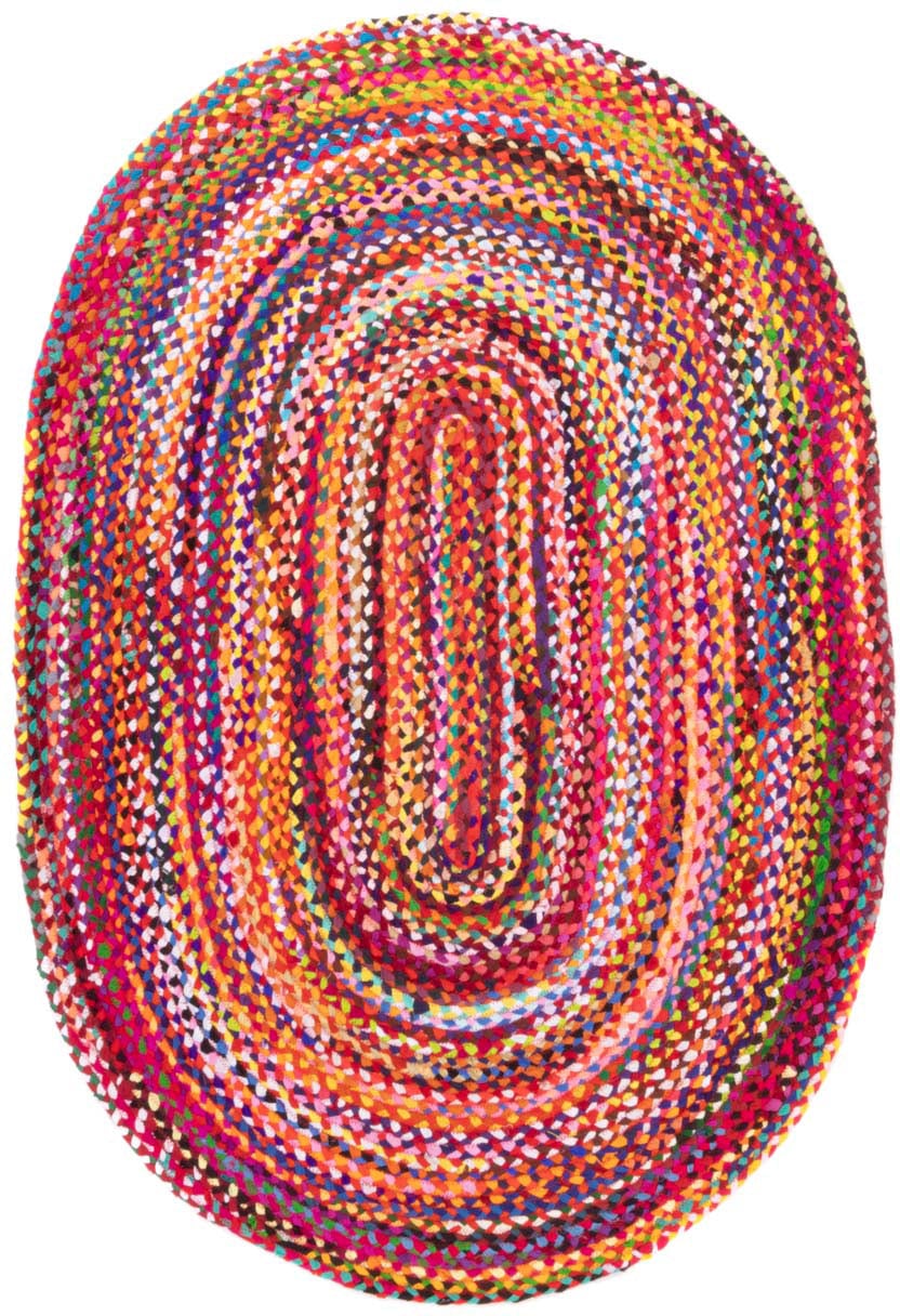 morgenland Teppich »Indigo Stripy«, oval, 7 mm Höhe, beidseitig verwendbar, Baumwolle morgenland Teppich »Indigo Stripy«, oval, 7 mm Höhe, beidseitig verwendbar, Baumwolle von morgenland