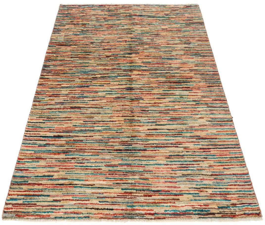 morgenland Wollteppich »Streifen Multicolore 180 x 120 cm«, rechteckig, Handgeknüpft von morgenland