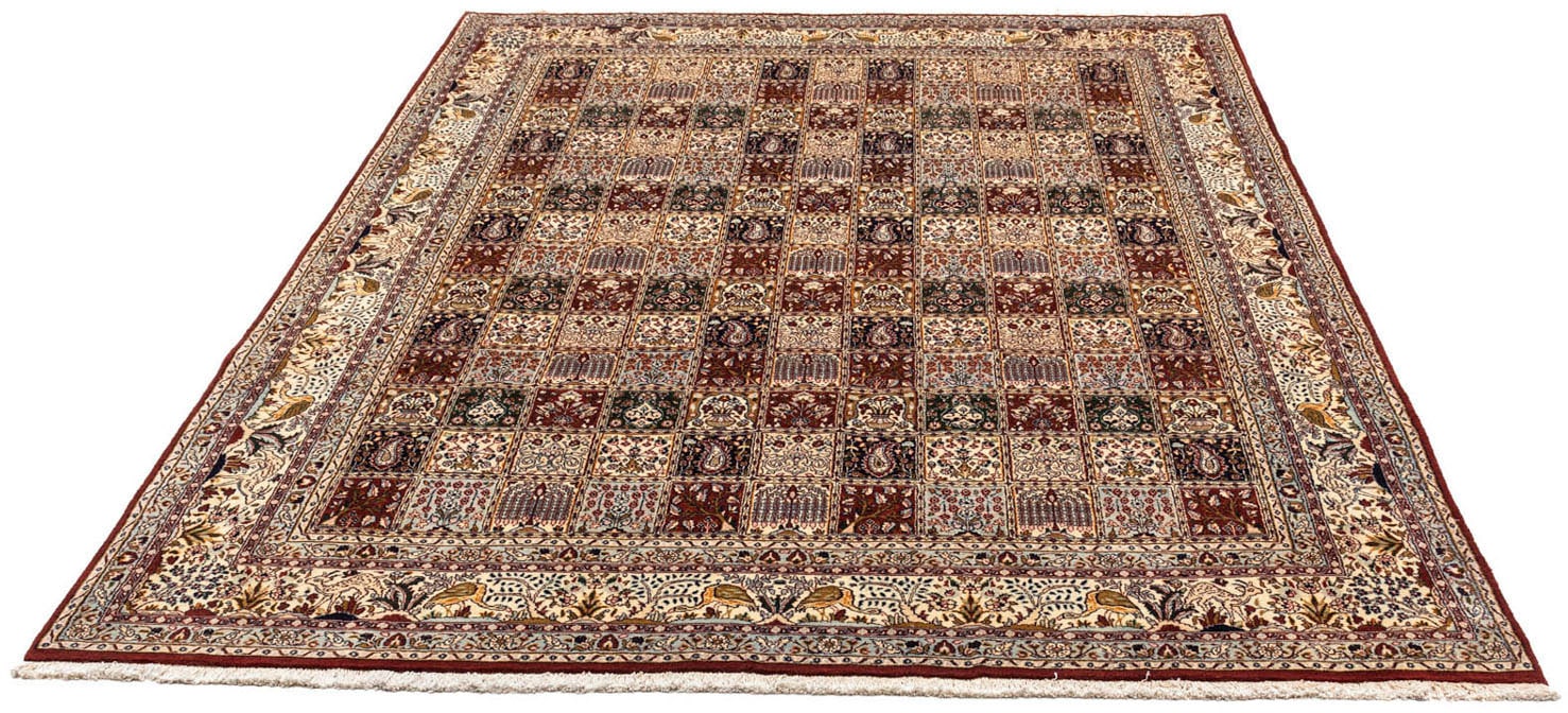 morgenland Wollteppich »Täbriz - 50 Raj Medaillon Blu scuro 88 x 66 cm«, rechteckig, Handgeknüpft von morgenland