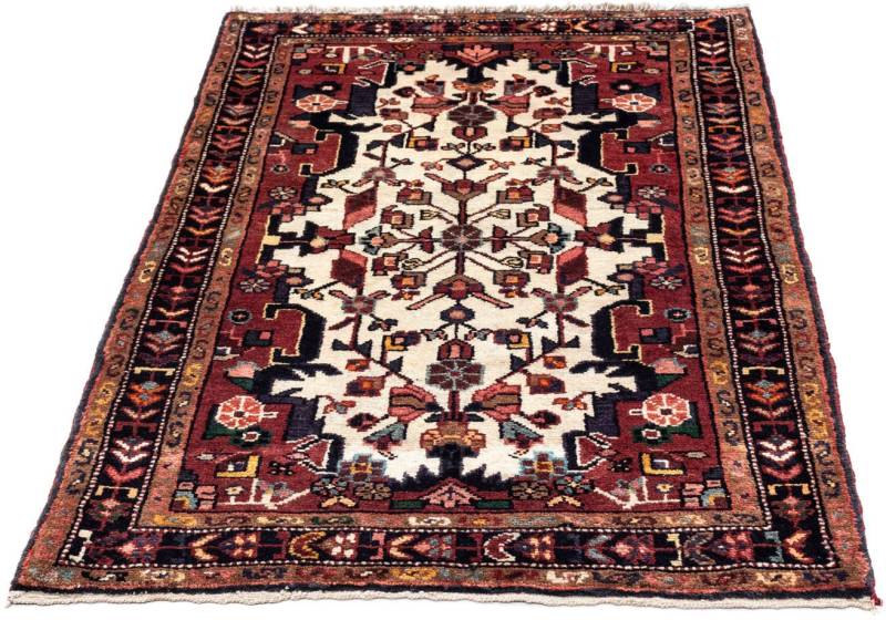 morgenland Wollteppich »Touiserkan Medaillon Blu scuro 108 x 78 cm«, rechteckig, 10 mm Höhe, Handgeknüpft von morgenland