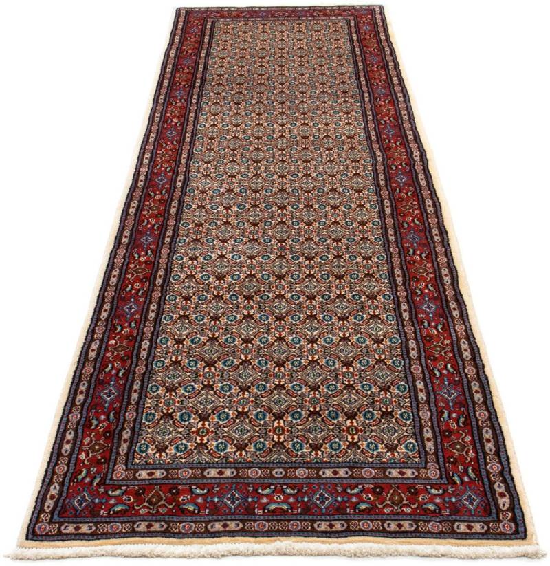 morgenland Wollteppich »Yalameh Medaillon Blu scuro 313 x 207 cm«, rechteckig, 10 mm Höhe, Unikat mit Zertifikat von morgenland