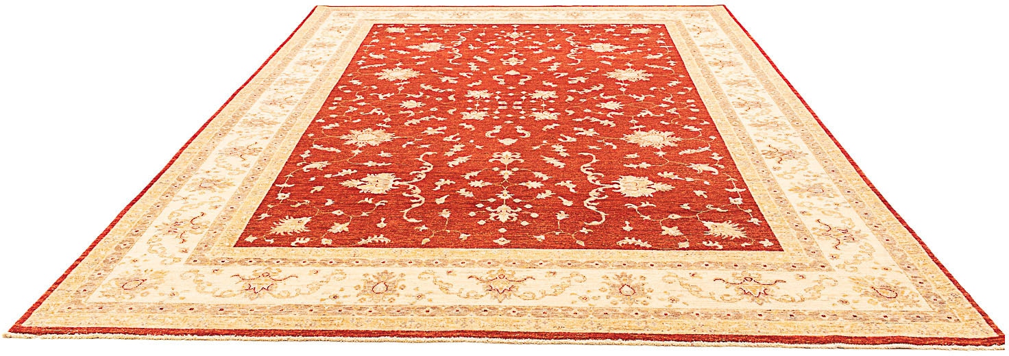 morgenland Wollteppich »Ziegler Blumenmuster 343 x 249 cm«, rechteckig, 7 mm Höhe, Unikat mit Zertifikat von morgenland