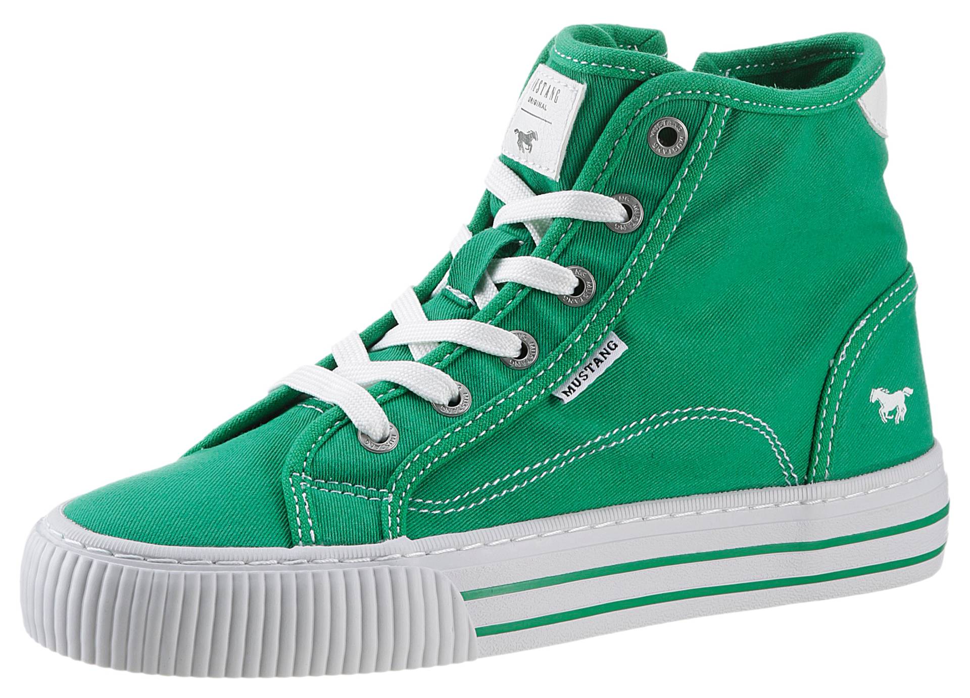 Mustang Shoes Schnürboots »High-Top-Sneaker, Freizeitschuh,«, Plateau, High Top-Sneaker, Freizeitschuh mit Innenreissverschluss von mustang shoes