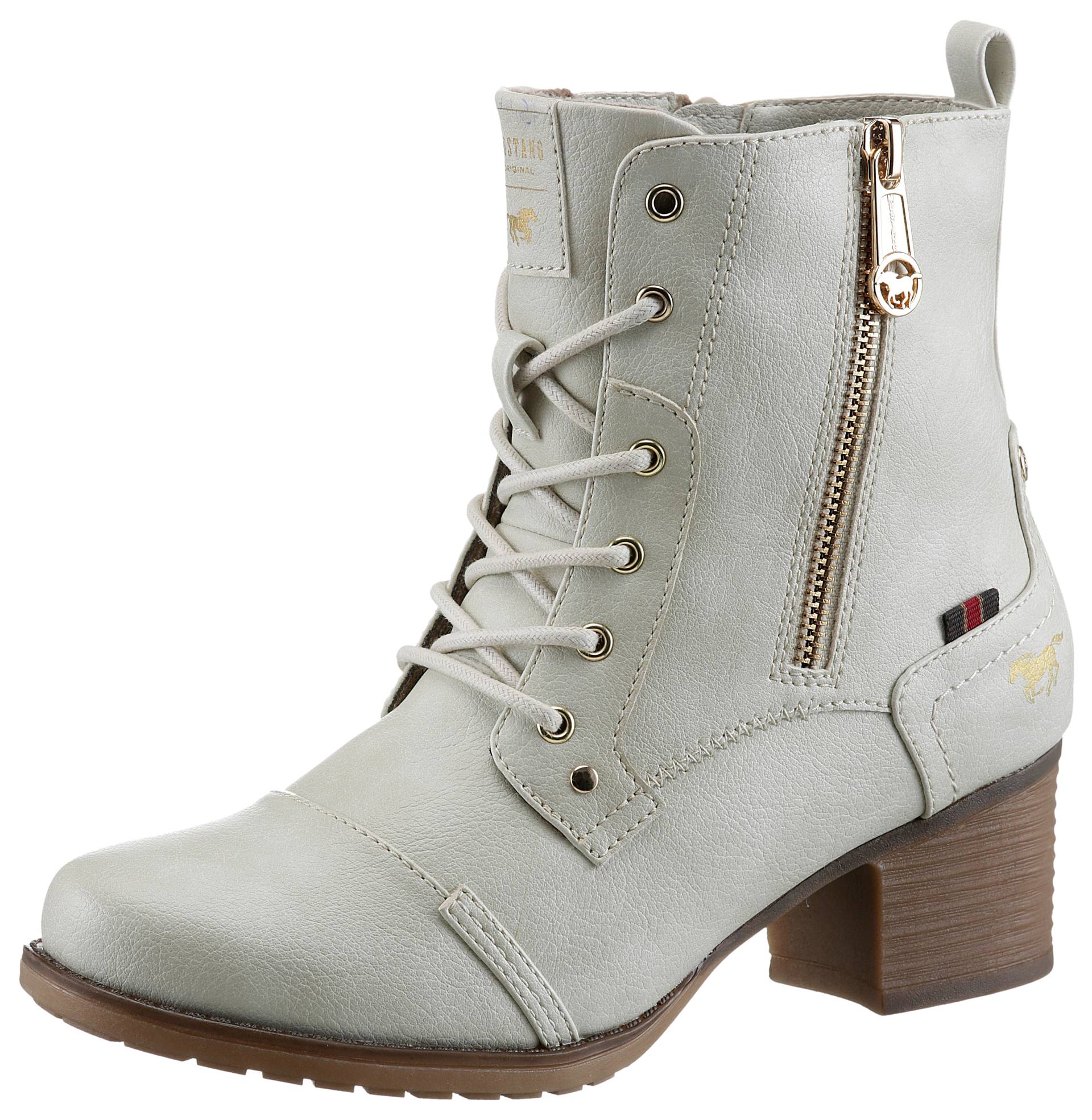 Mustang Shoes Schnürstiefelette, Stiefelette, Herbstschuh mit Zierreissverschluss aussen Mustang Shoes Schnürstiefelette, Stiefelette, Herbstschuh mit Zierreissverschluss aussen von mustang shoes
