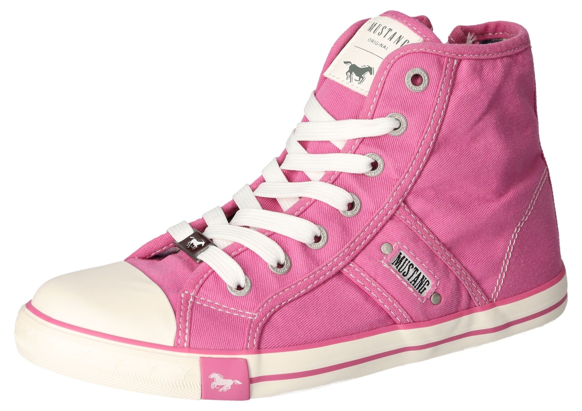 Mustang Shoes Sneaker, High Top-Sneaker, Schnürschuh mit Label in der Laufsohle Mustang Shoes Sneaker, High Top-Sneaker, Schnürschuh mit Label in der Laufsohle von mustang shoes