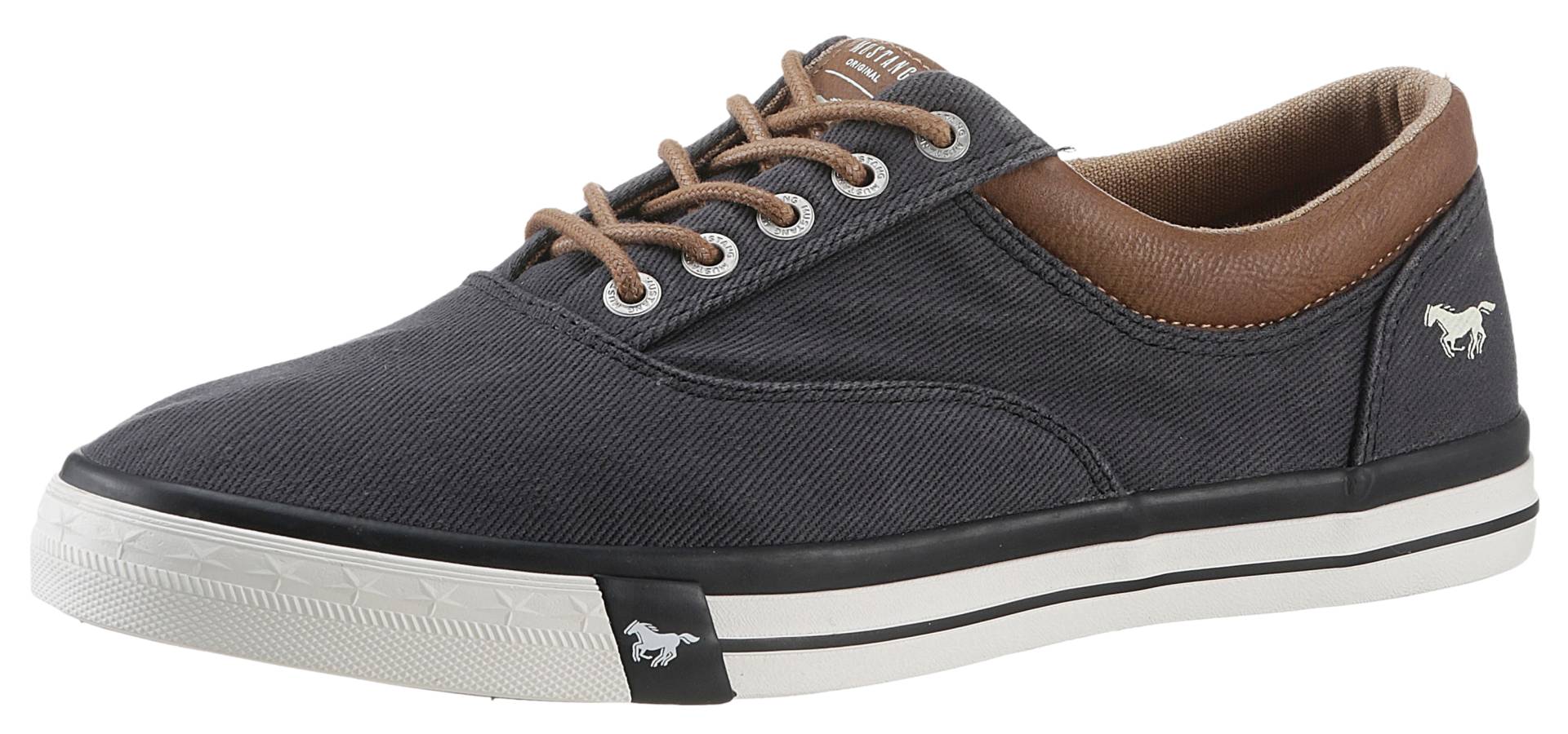 Mustang Shoes Sneaker, mit kontrastreicher Sohle, Freizeitschuh, Halbschuh, Schnürschuh von mustang shoes