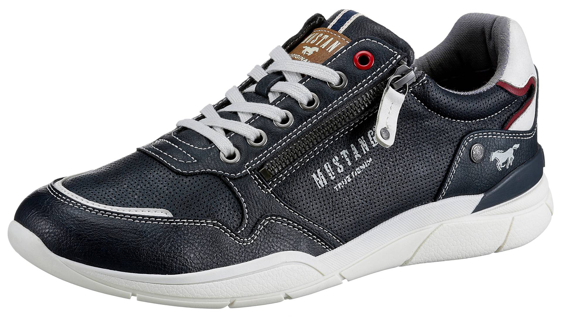 Mustang Shoes Sneaker, mit seitlichem Reissverschluss, Freizeitschuh, Halbschuh, Schnürschuh von mustang shoes