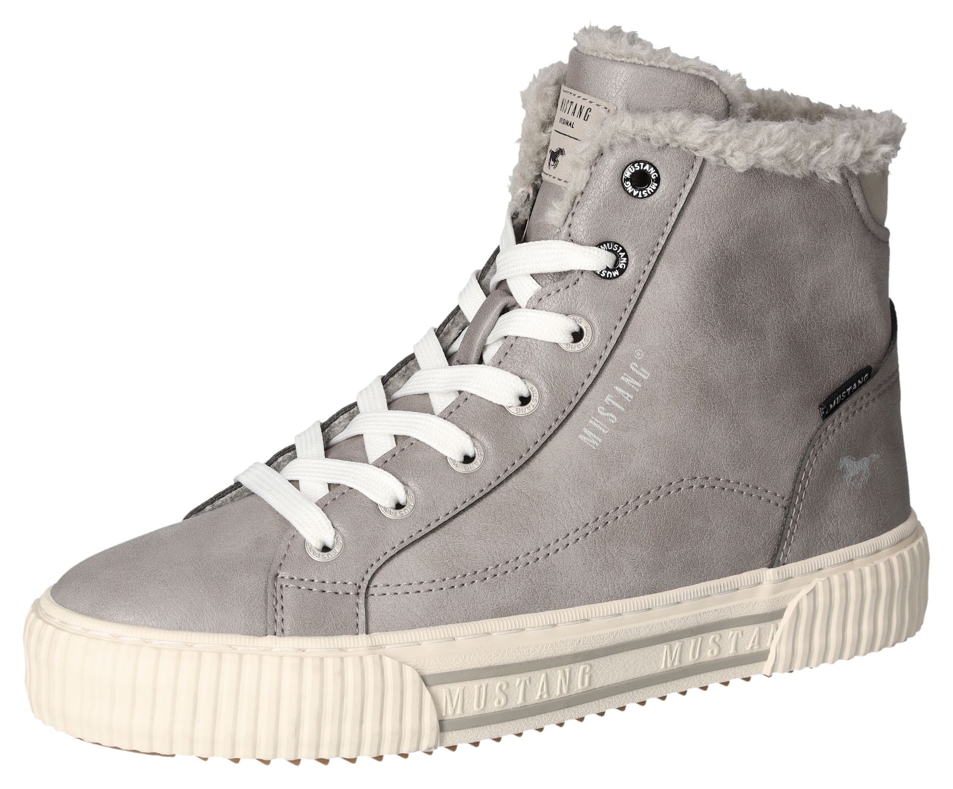 Mustang Shoes Winterboots, High Top Sneaker, Schnürboots mit Plateausohle von mustang shoes