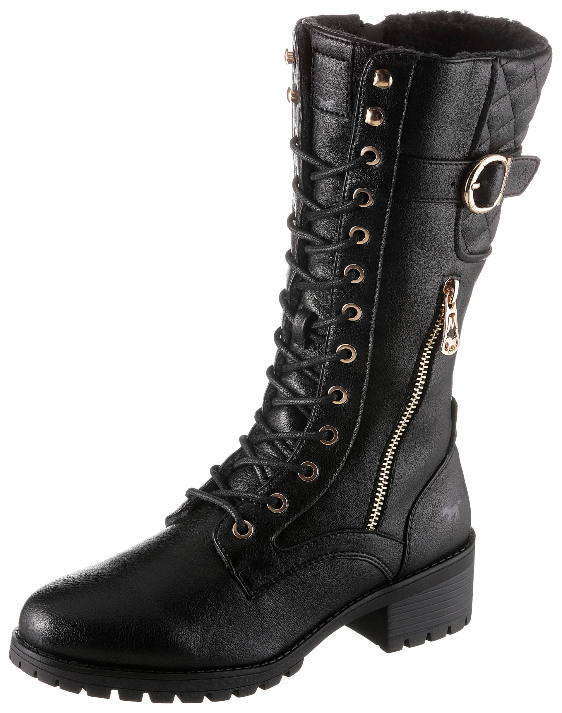 Mustang Shoes Winterstiefel, mit goldfarbenen Akzenten Mustang Shoes Winterstiefel, mit goldfarbenen Akzenten von mustang shoes