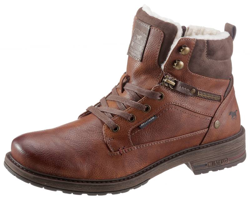 Mustang Shoes Winterstiefelette, mit Zierreissverschluss an der Aussenseite von mustang shoes