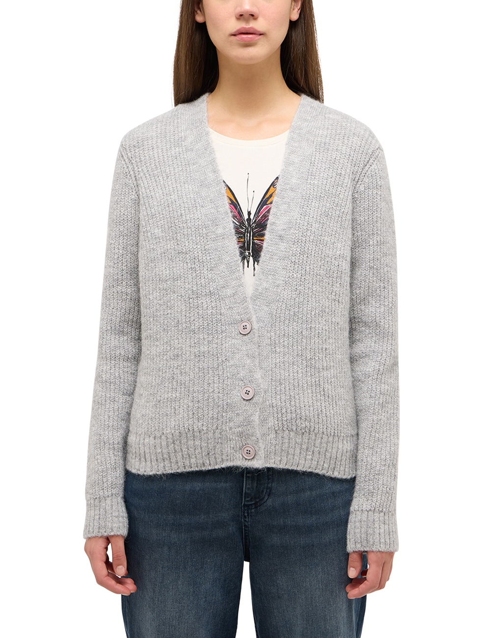 MUSTANG Cardigan »Style Sedalia«, mit Knöpfen von mustang