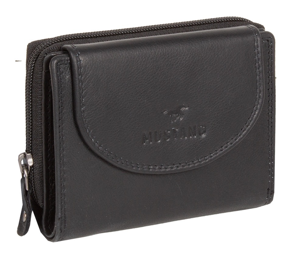 MUSTANG Geldbörse »Udine leather wallet top opening«, im praktischen Format MUSTANG Geldbörse »Udine leather wallet top opening«, im praktischen Format von mustang