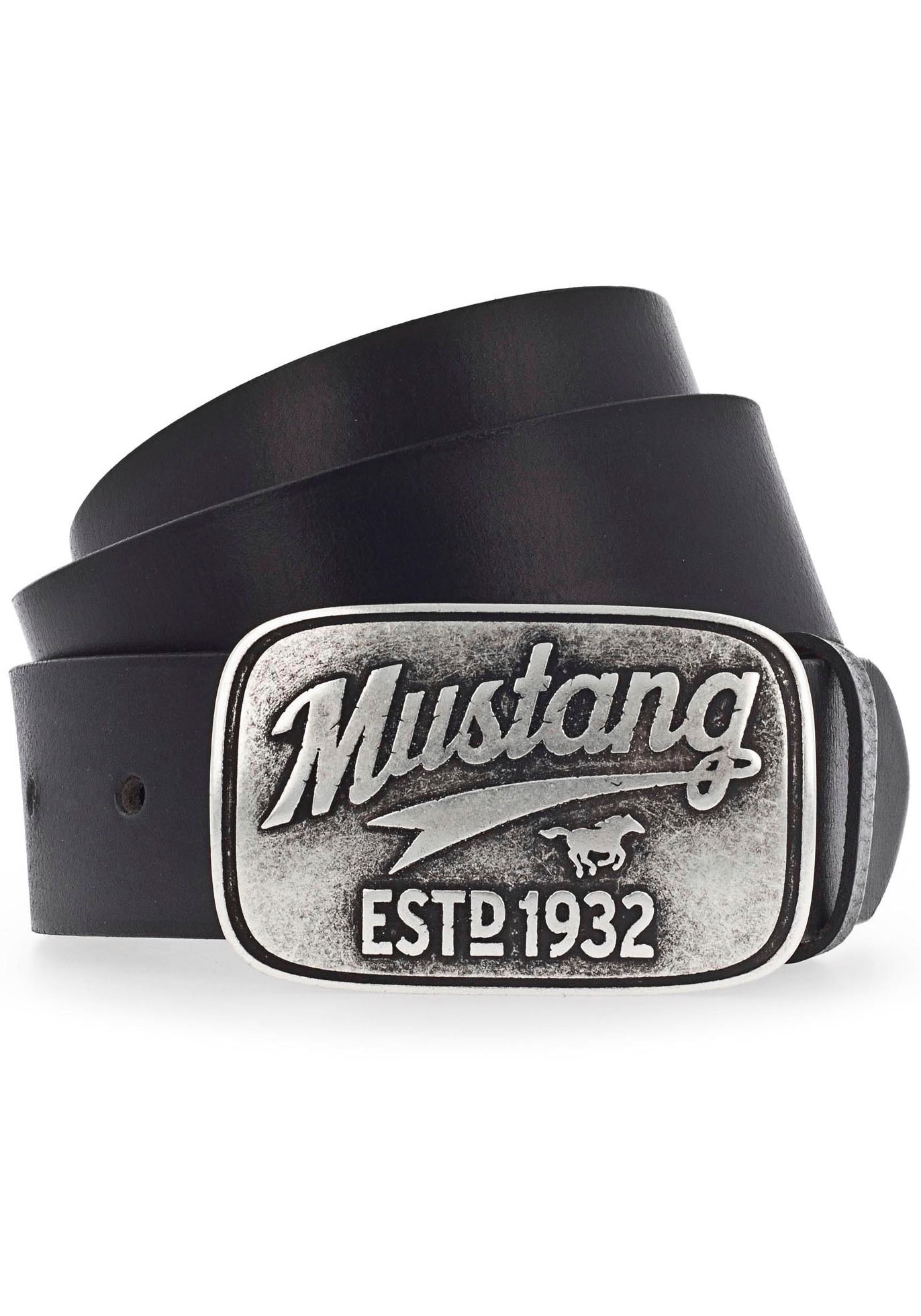 MUSTANG Koppelgürtel, mit Logoschnalle im Used-Look, Western Look von mustang