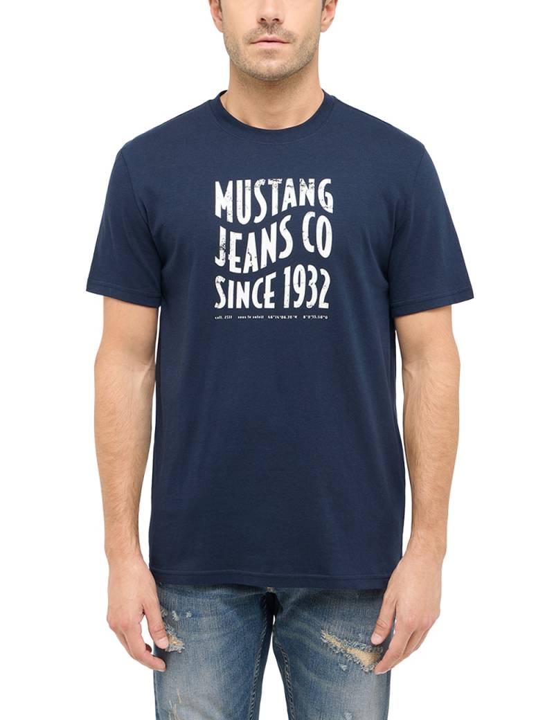 MUSTANG Kurzarmshirt »Style Austin«, mit Logo-Print von mustang