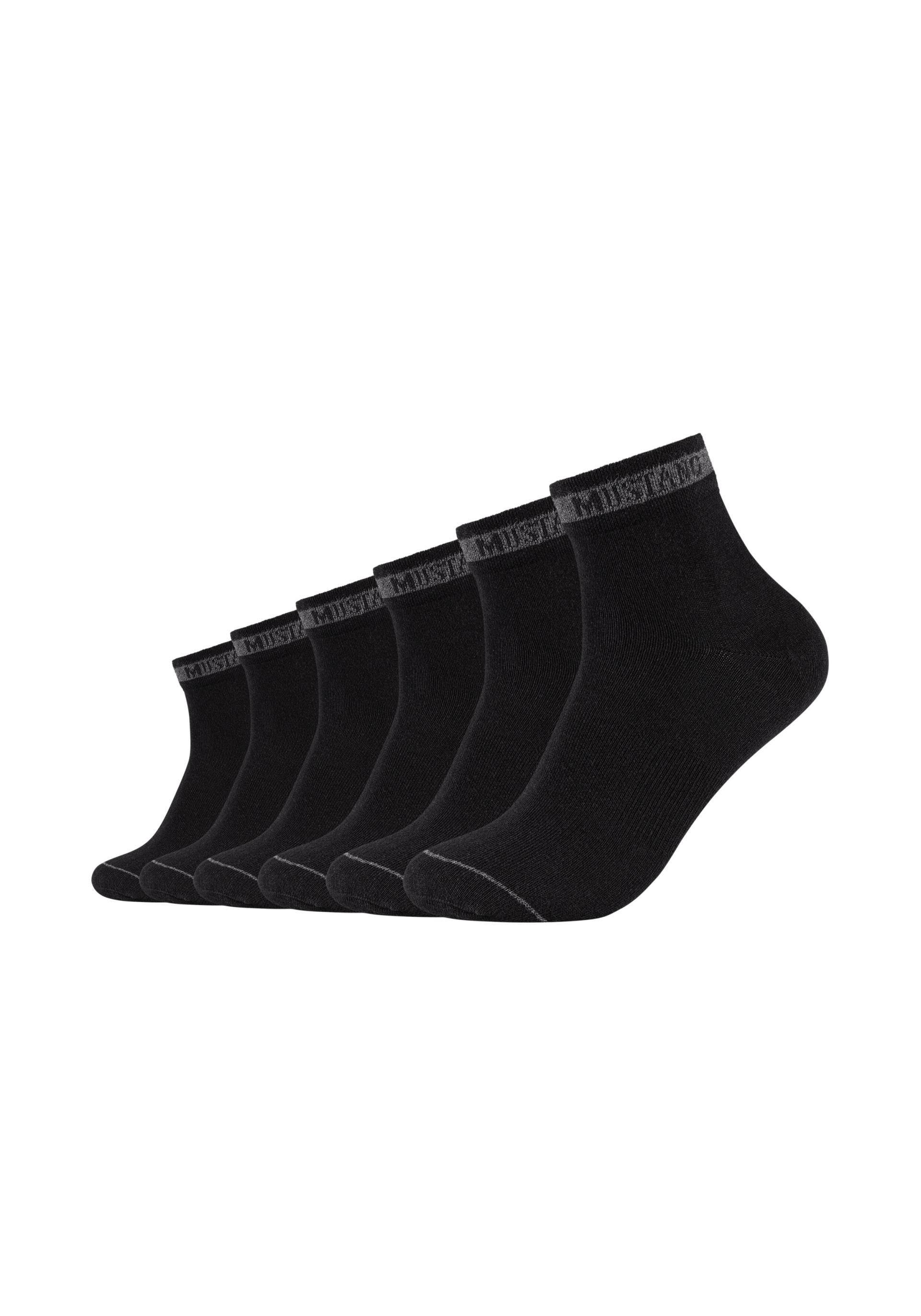 MUSTANG Kurzsocken »casual«, (6er Pack), mit hohem Baumwollanteil von mustang