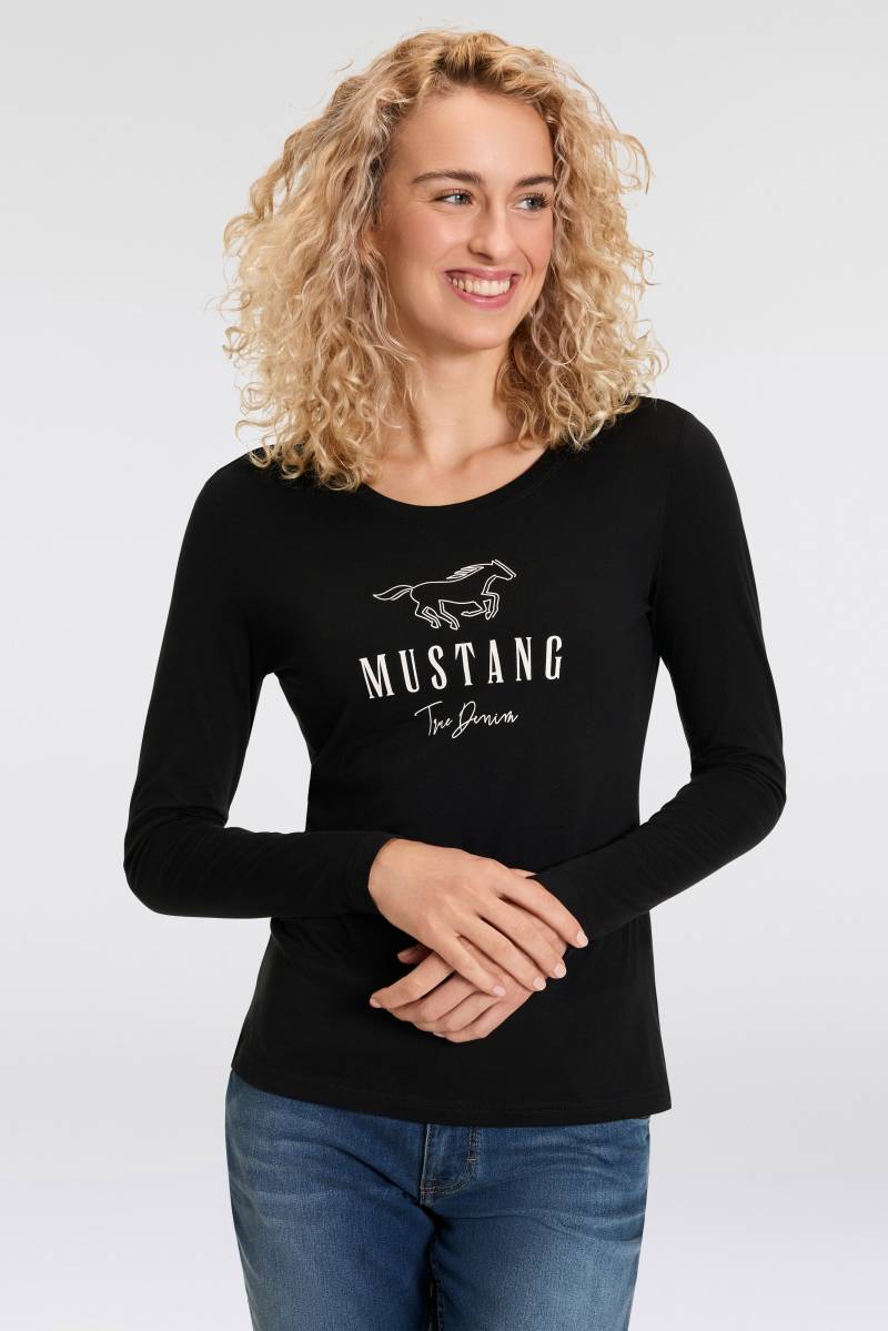 MUSTANG Langarmshirt, Slim Fit von mustang