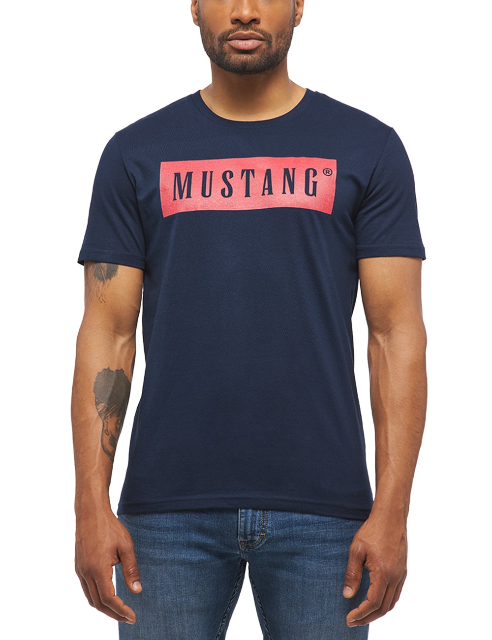 MUSTANG T-Shirt, mit Logoprint von mustang