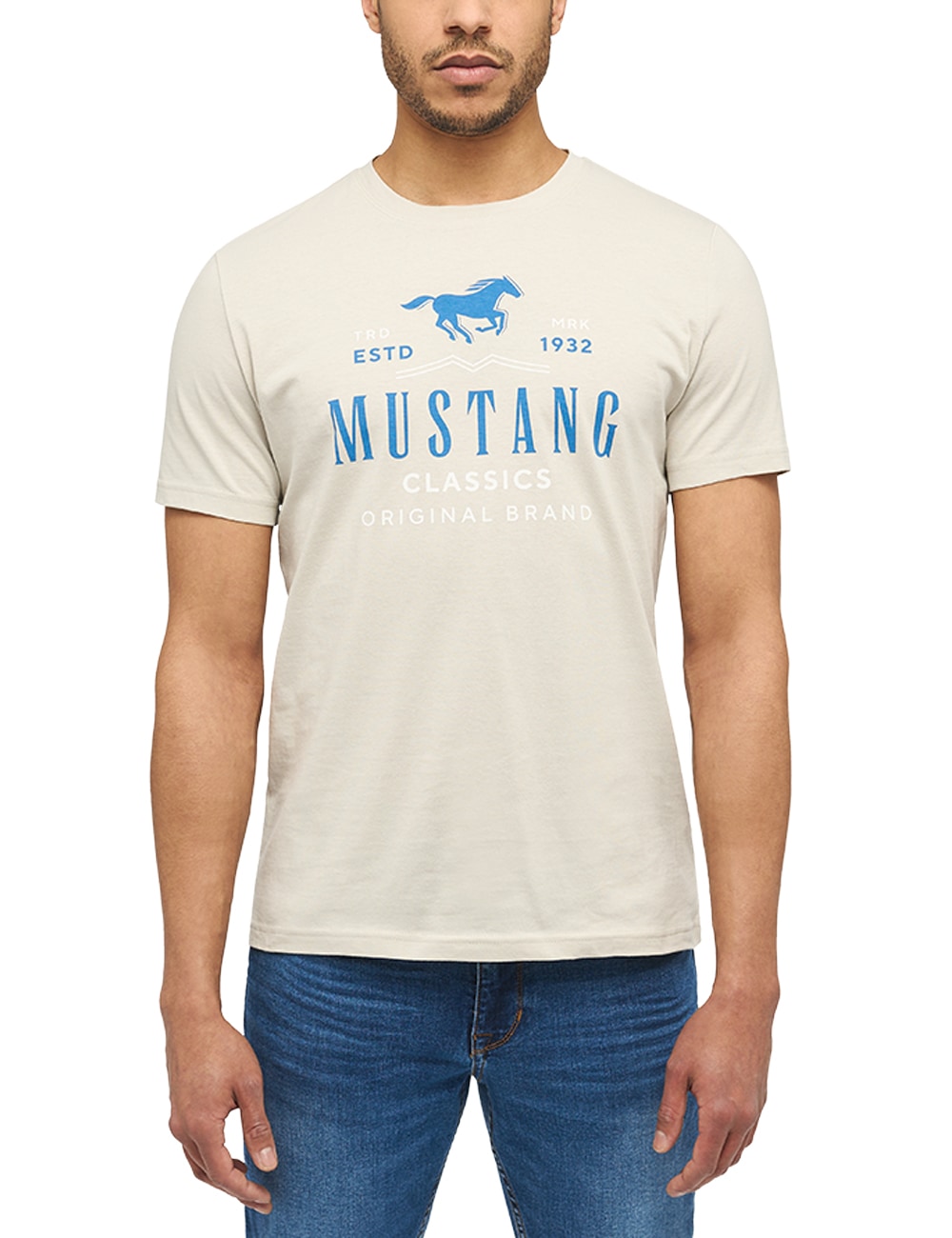 MUSTANG Kurzarmshirt »Print-Shirt« von mustang