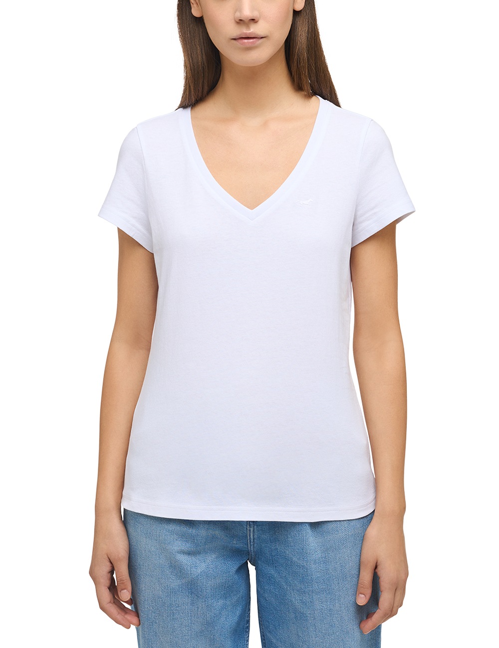 MUSTANG V-Shirt »Style Alexia V Basic« von mustang