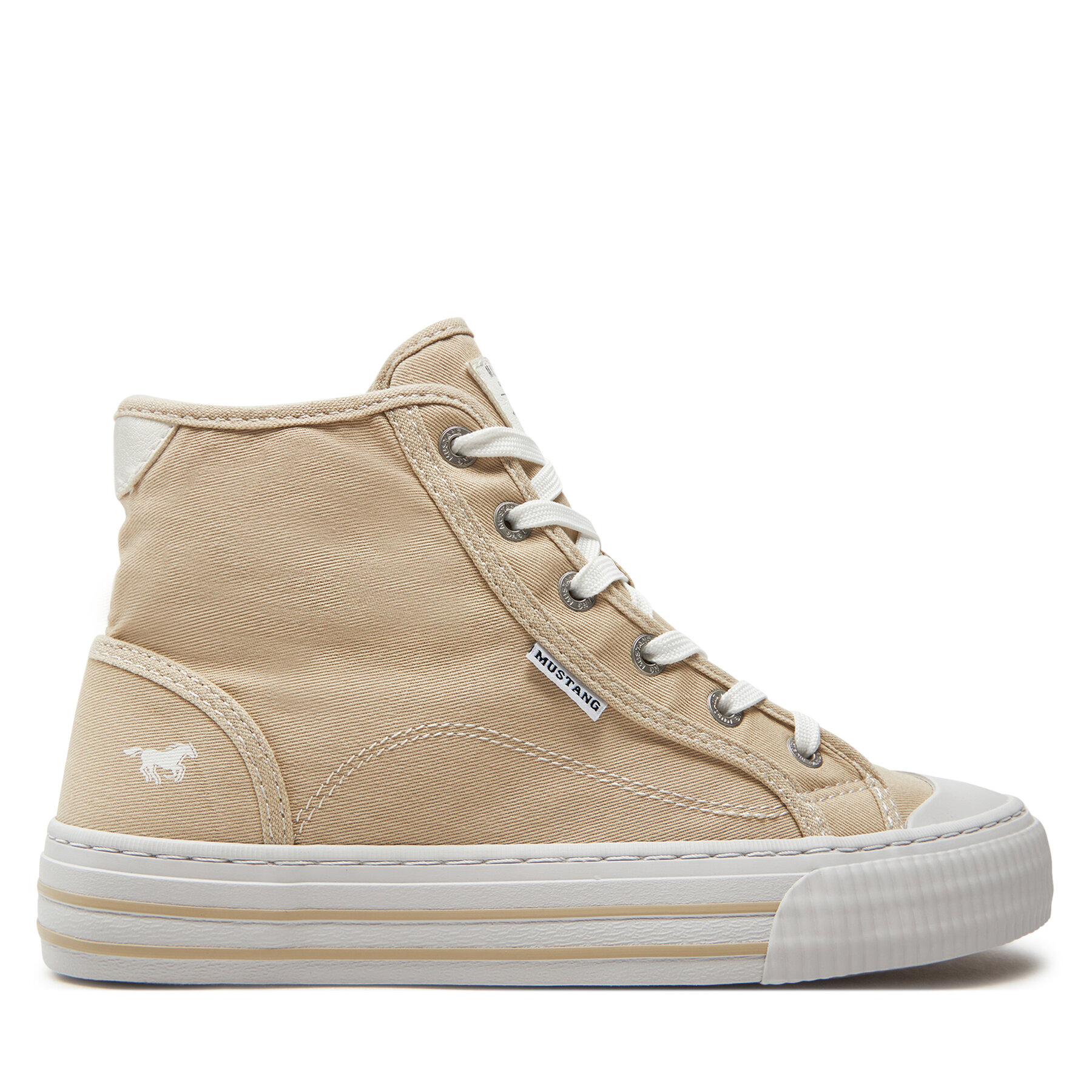 Sneakers aus Stoff Mustang 1420504 Beige von mustang