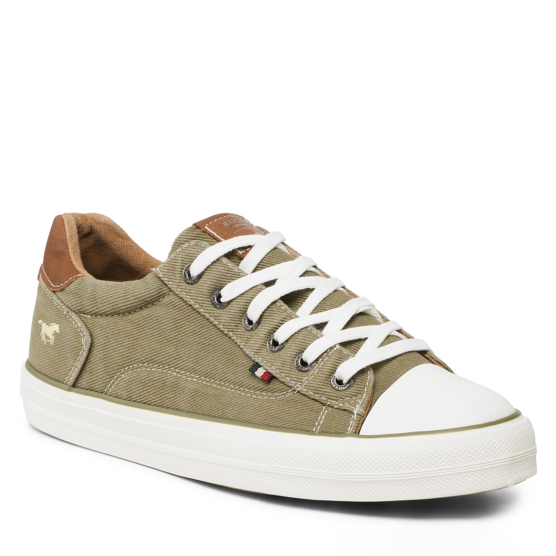 Sneakers aus Stoff Mustang 4180-303-77 Khakifarben Sneakers aus Stoff Mustang 4180-303-77 Khakifarben von mustang