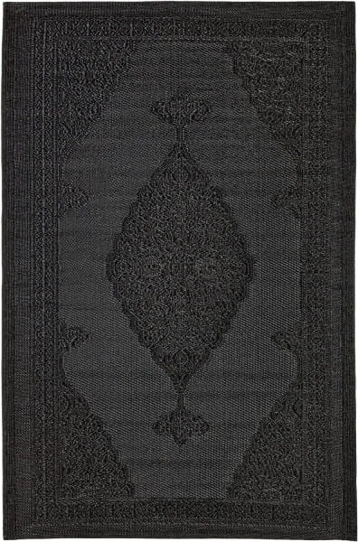 Teppich Delbar für Outdoor schwarz 150x210 von mutoni lifestyle