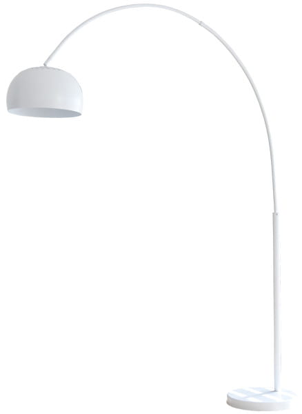 Bogenlampe weiss 170x38x205 von mutoni casual