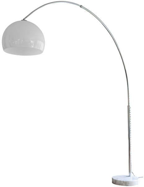 Bogenlampe 250cm weiss Kunststoff von mutoni casual