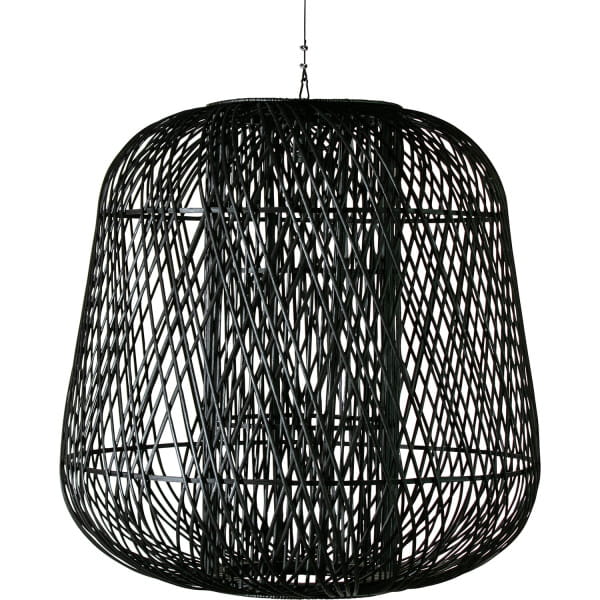 Hängelampe Moza Bambus schwarz 100x100 von mutoni living