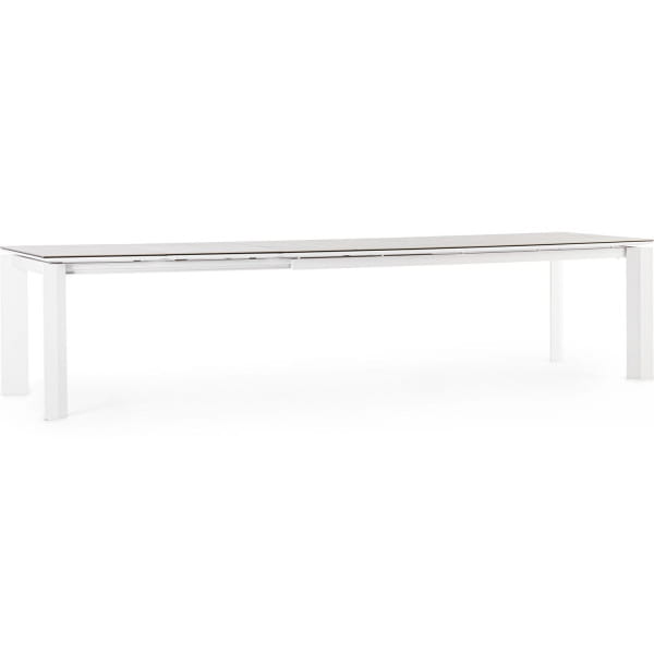 Garten Ausziehtisch Otavio weiss 220-340x95 von mutoni lifestyle