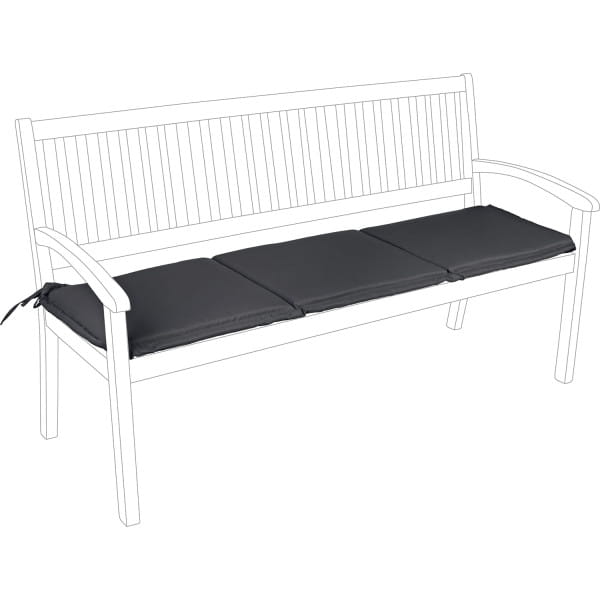 Gartenkissen für 3-Sitzer Bank Olefin 153x48 anthrazit von mutoni lifestyle