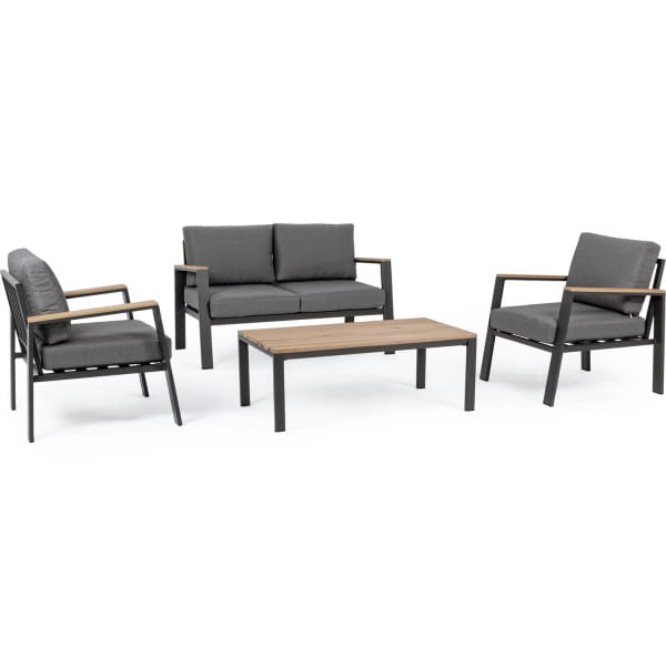 Gartenlounge Belmar anthrazit (4er-Set) von mutoni lifestyle