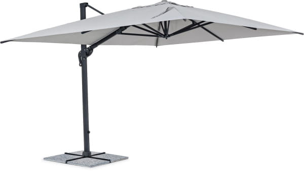 Sonnenschirm Ines 300x400 anthrazit-hellgrau von mutoni lifestyle