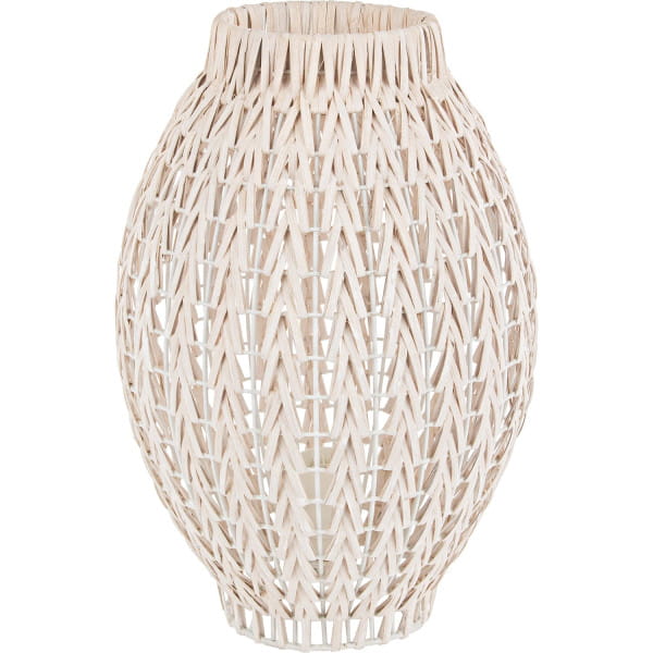 Tischleuchte Atlas Rattan Weiss von mutoni lifestyle