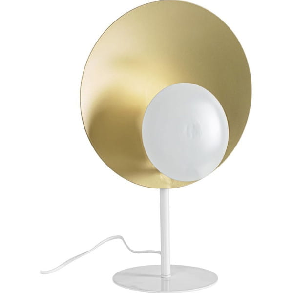 Tischleuchte Design weiss-gold von mutoni lifestyle