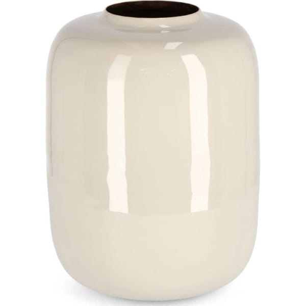 Vase Velma beige rund 21 von mutoni lifestyle