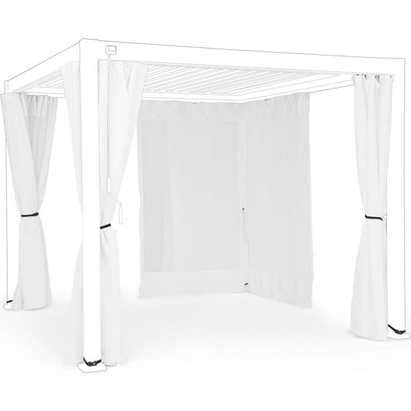 Vorhänge-Netz für Pavillon Ocean weiss 300x300 (4er-Set) von mutoni lifestyle