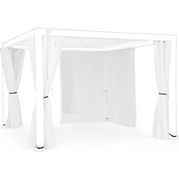 Vorhänge-Netz für Pavillon Ocean weiss 300x400 (4er-Set) von mutoni lifestyle